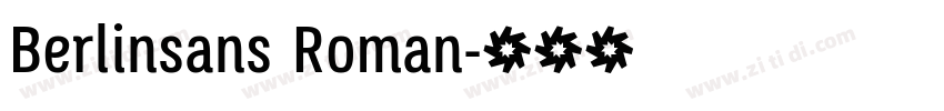 Berlinsans Roman字体转换